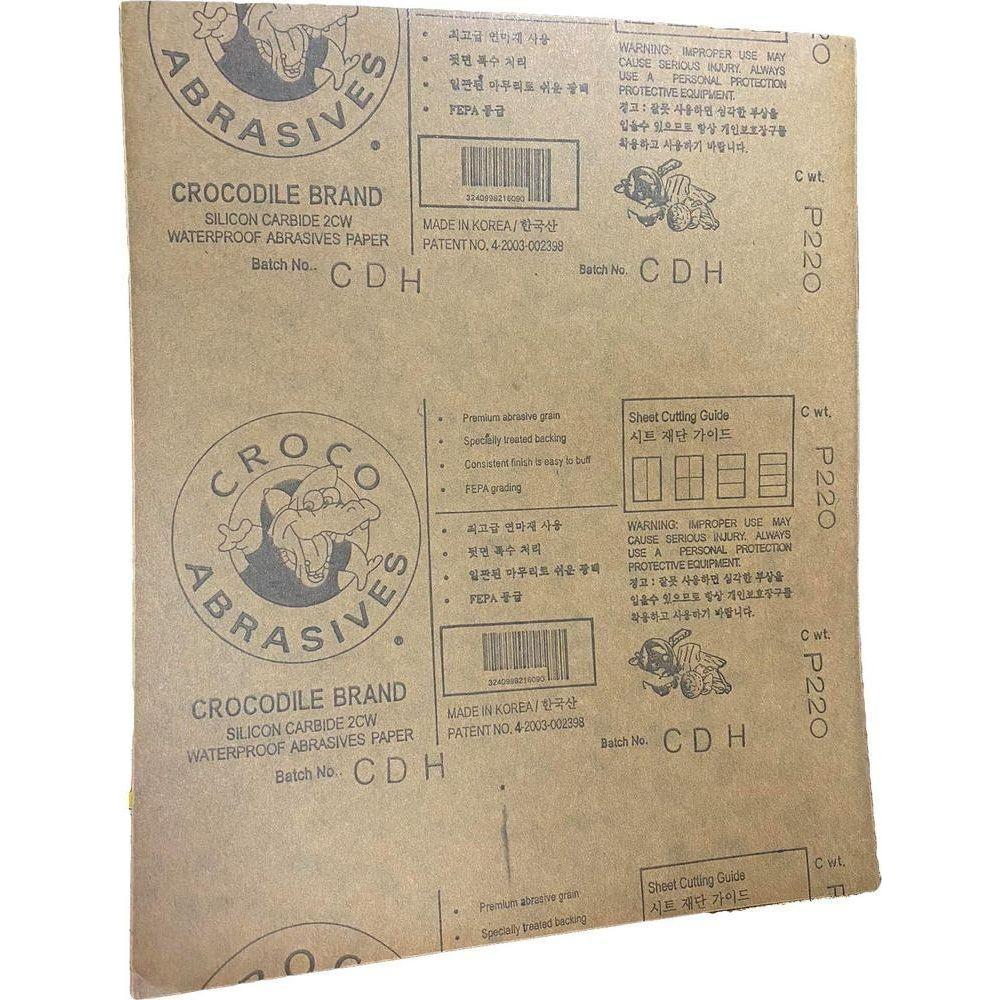 Crocodile 2CW Silicon Carbide Waterproof Abrasive Sand Paper | Crocodile by KHM Megatools Corp. Crocodile 2CW Silicon Carbide Waterproof Abrasive Sand Paper | Crocodile by KHM Megatools Corp.